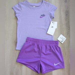 Nike Lavender Tee and Shorts Set